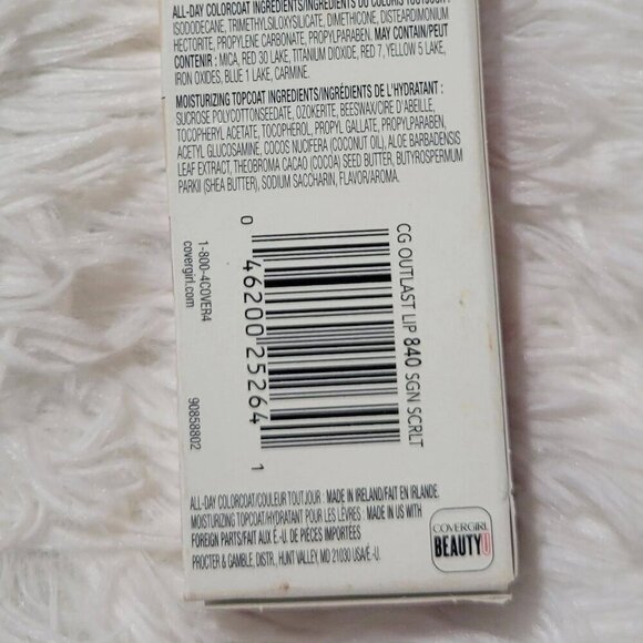 5$25 NWT COVERGIRL Outlast All-Day Lip Color Custom Reds, Signature Scarlet  840 - Picture 16 of 16